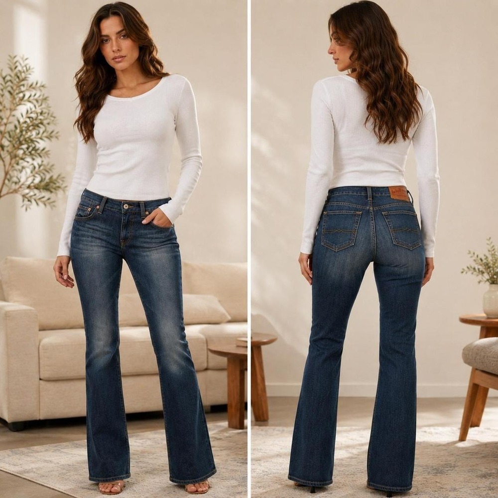 Lucky Brand Gene Montesano Sweet N Low Bootcut Jeans 28 Made USA